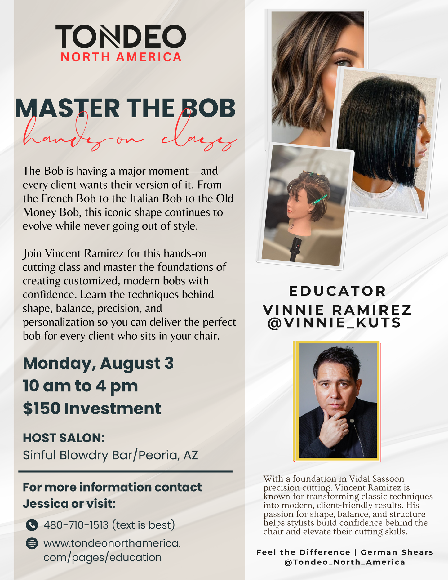 Master the Bob — Hands-On Cutting Workshop with Vinnie Ramirez